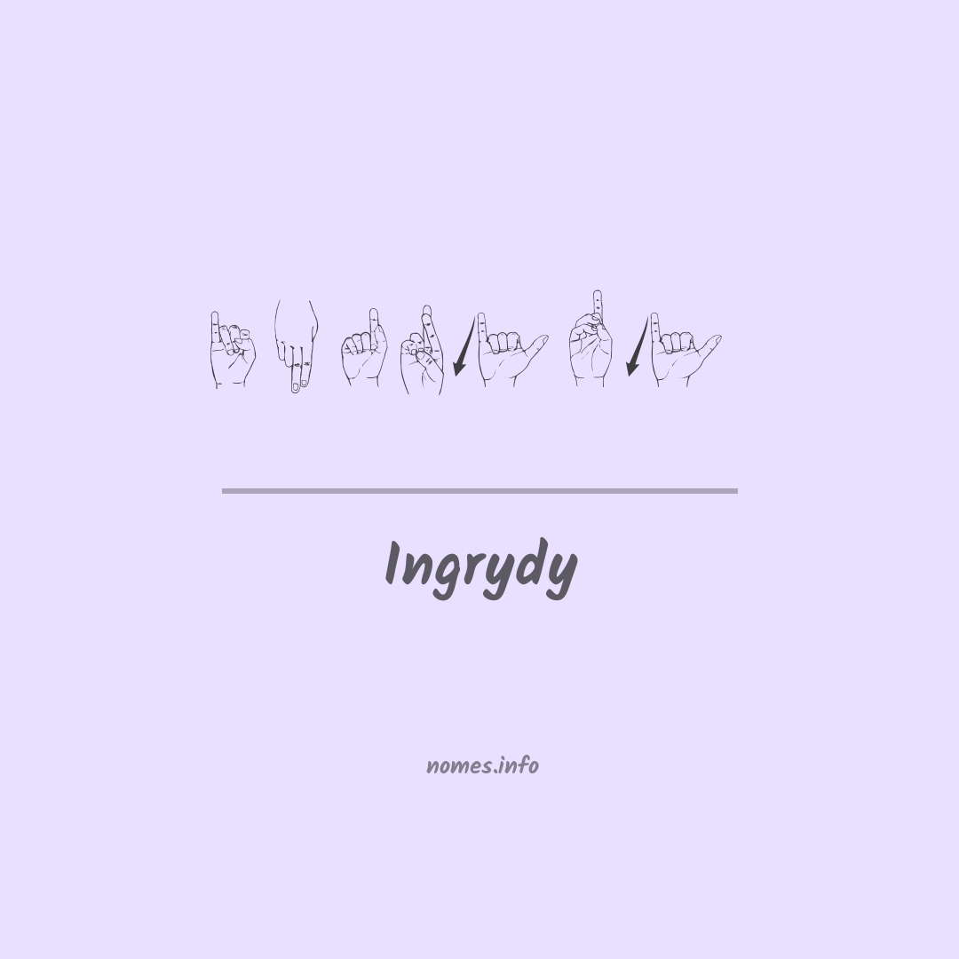 Ingrydy em Libras