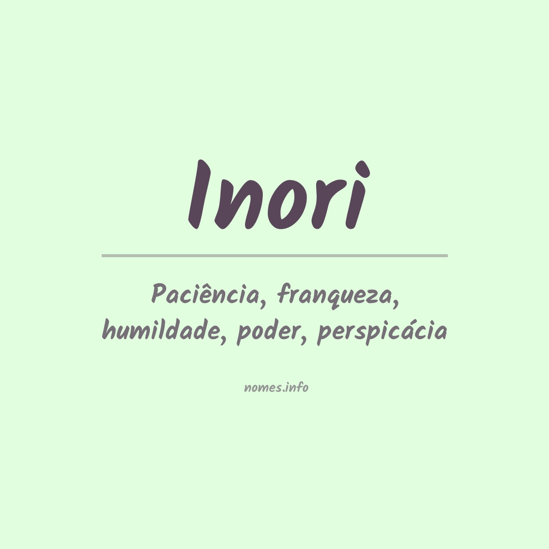 Significado do nome Inori