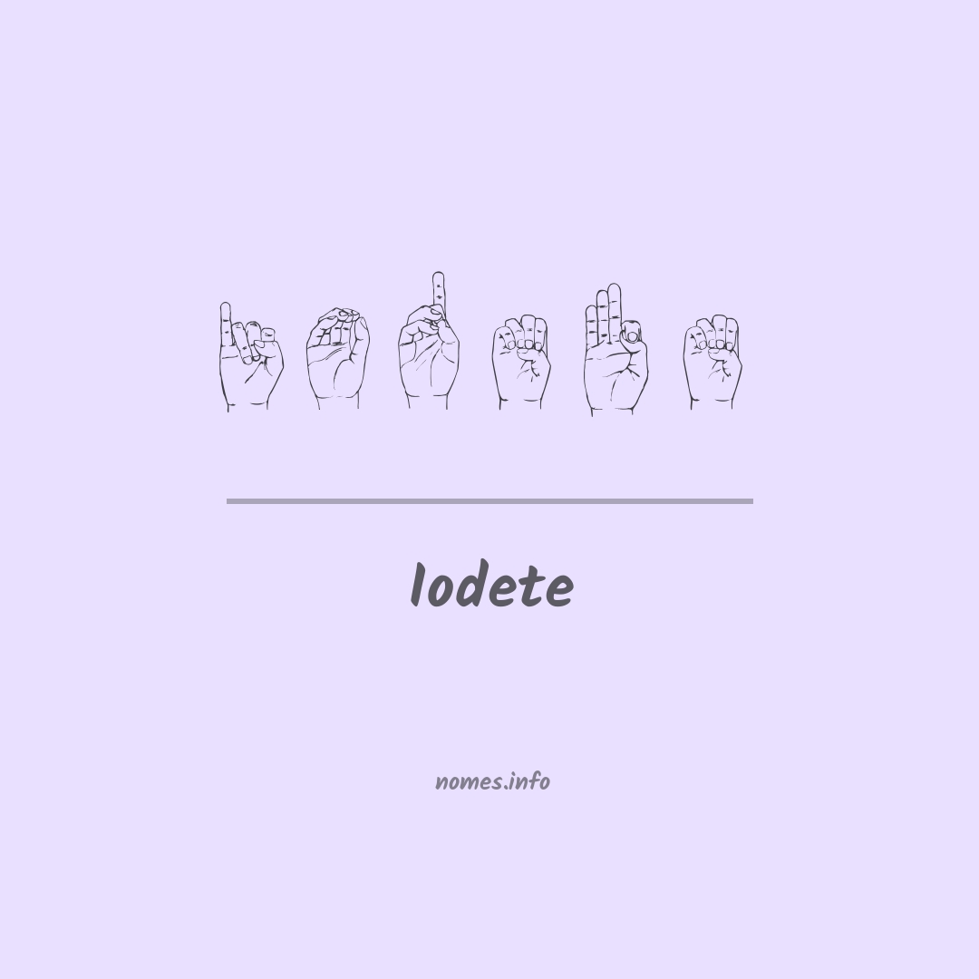 Iodete em Libras