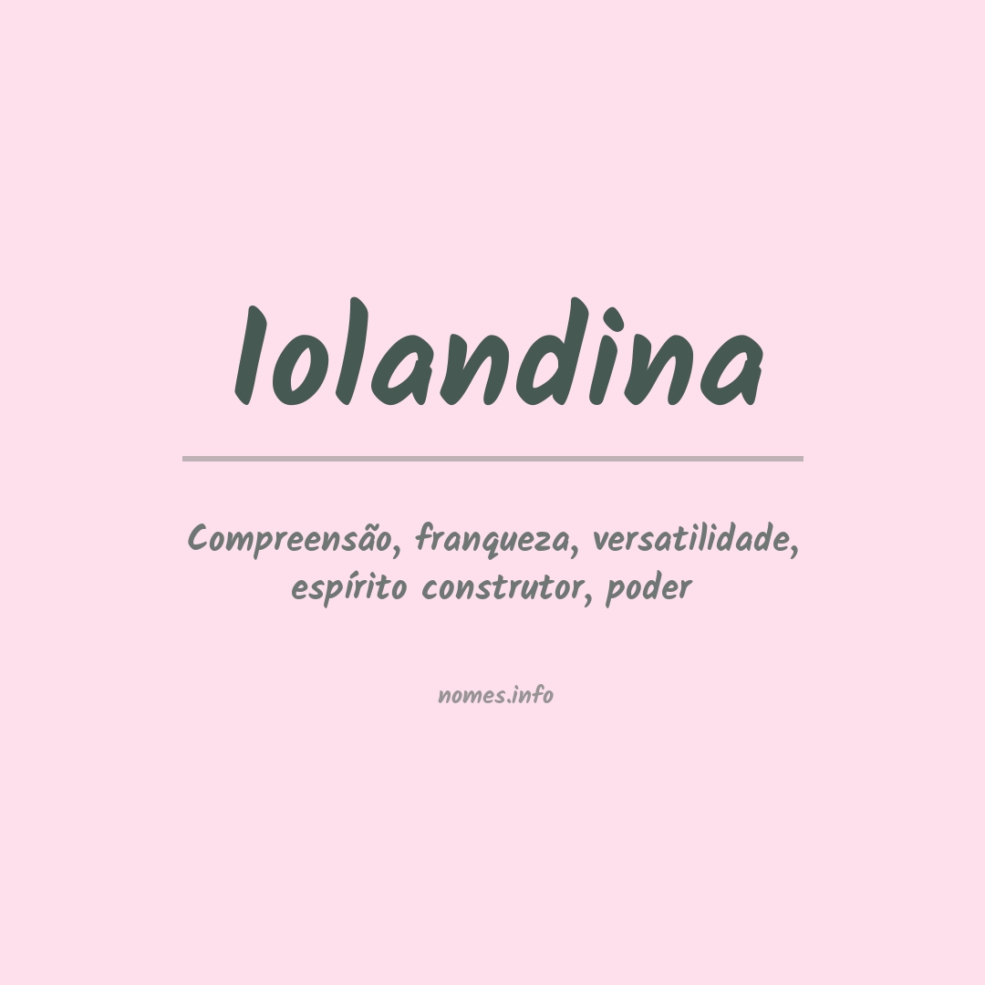 Significado do nome Iolandina