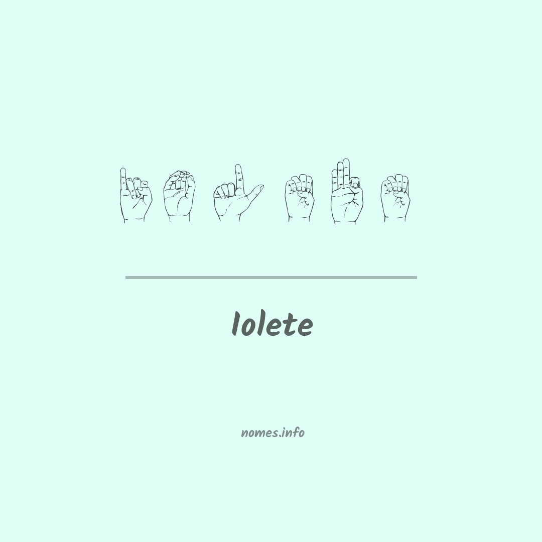 Iolete em Libras