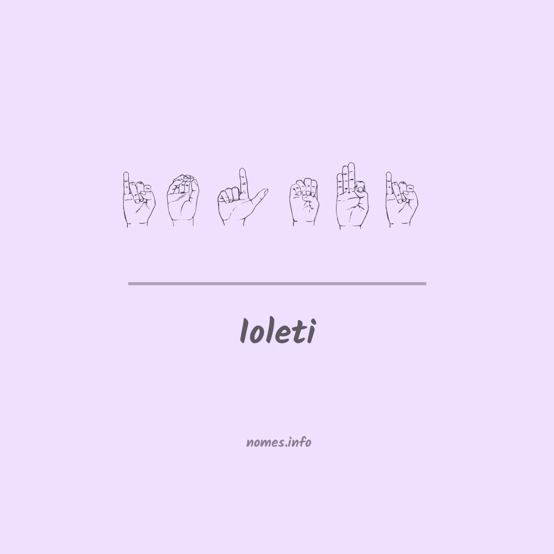 Ioleti em Libras