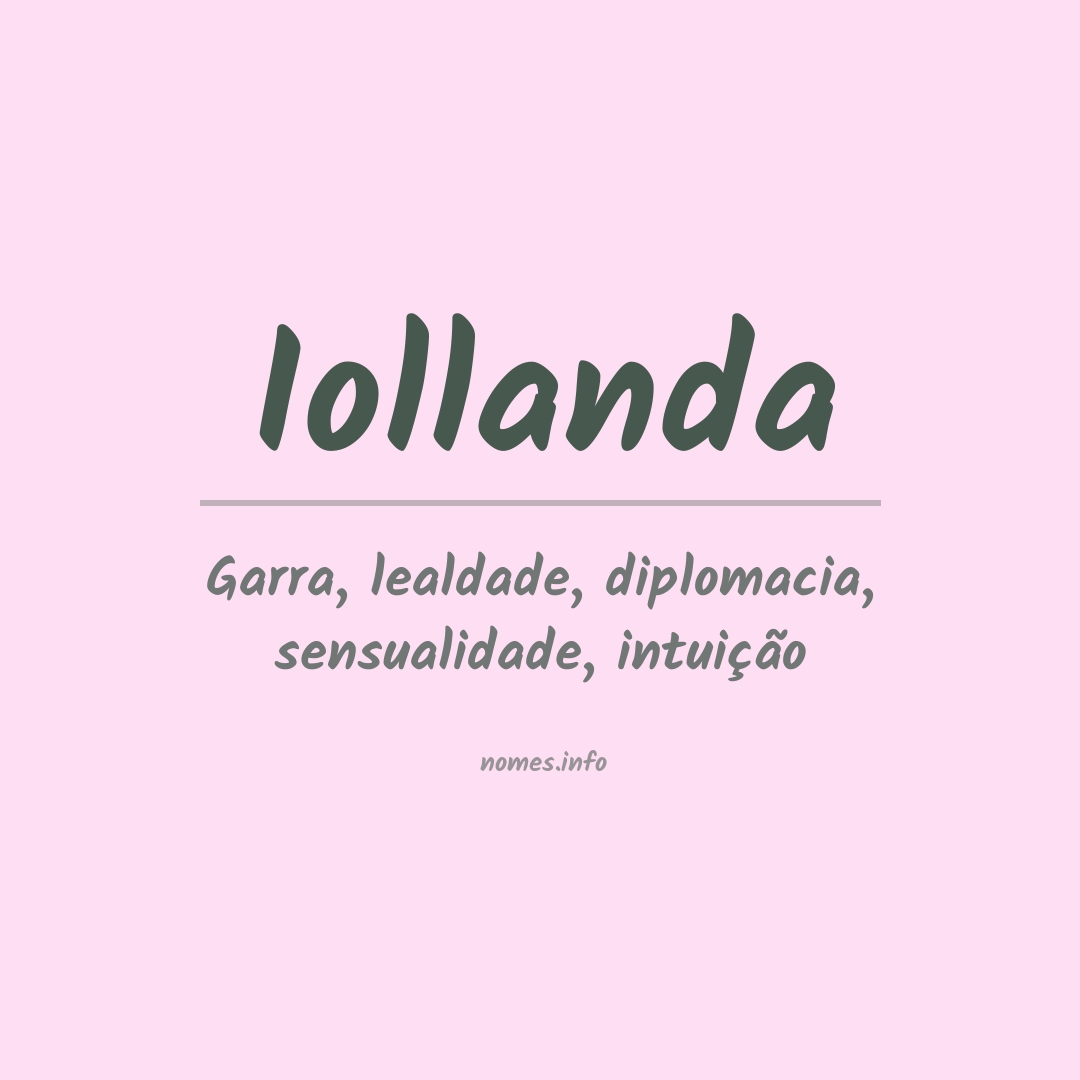 Significado do nome Iollanda
