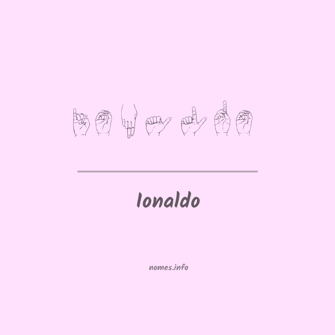 Ionaldo em Libras