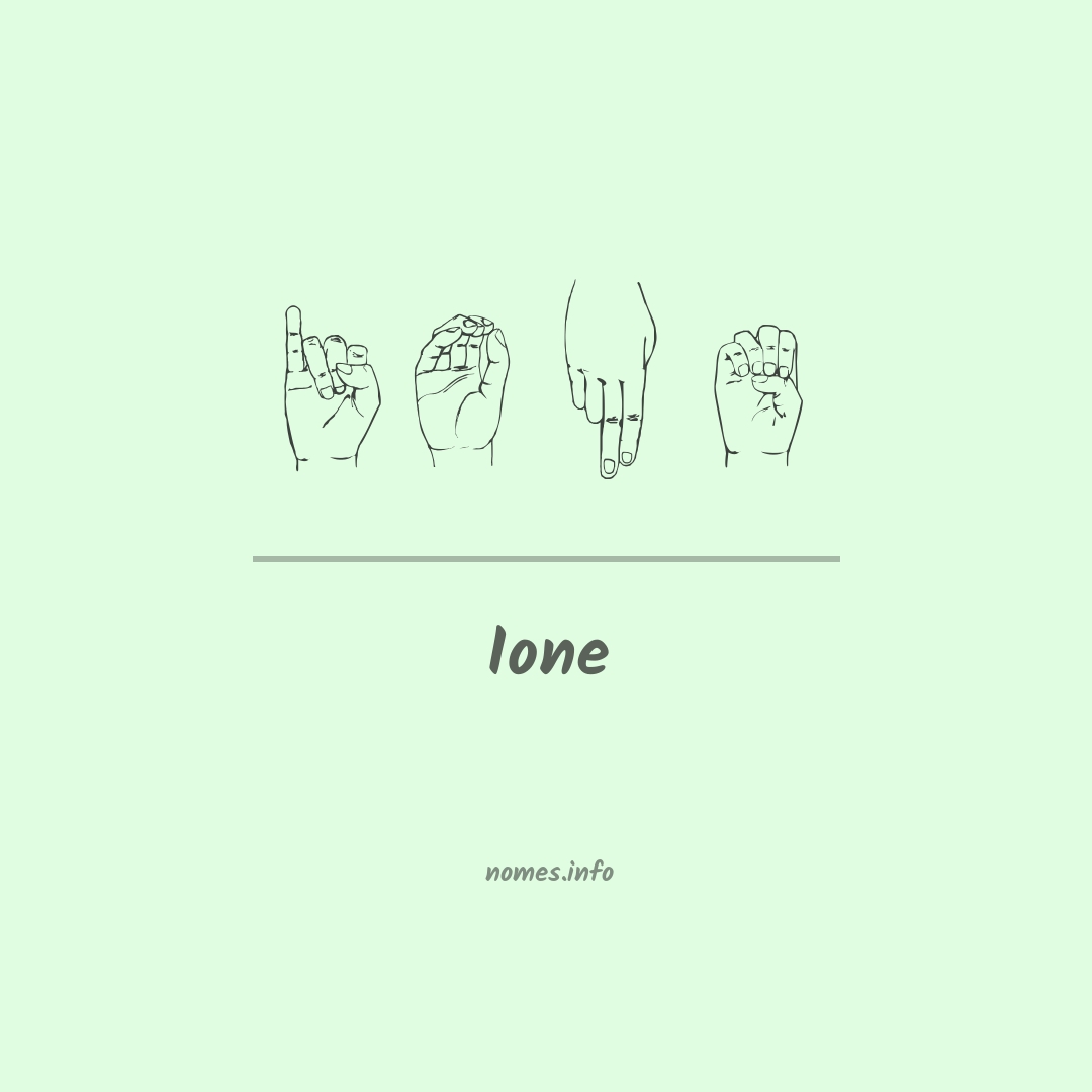 Ione em Libras Ione em Libras