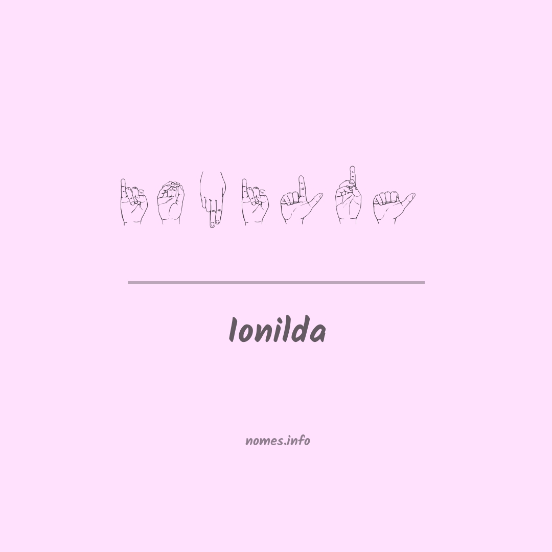 Ionilda em Libras