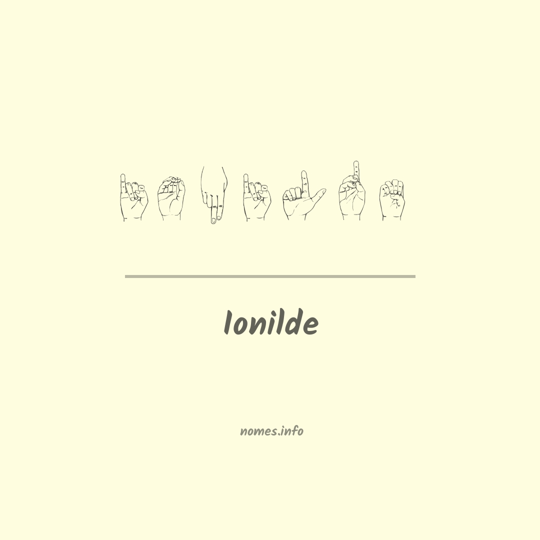 Ionilde em Libras
