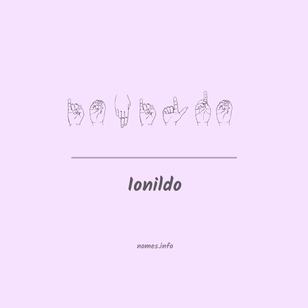 Ionildo em Libras