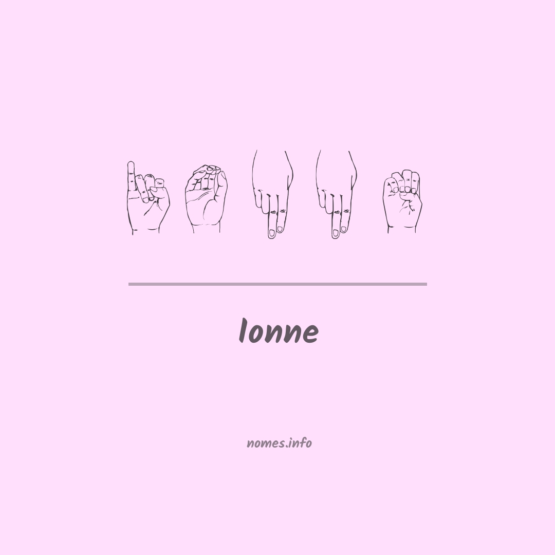 Ionne em Libras Ionne em Libras