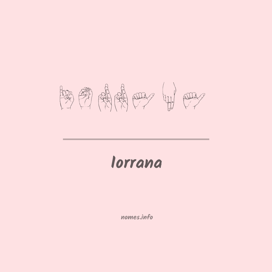 Iorrana em Libras