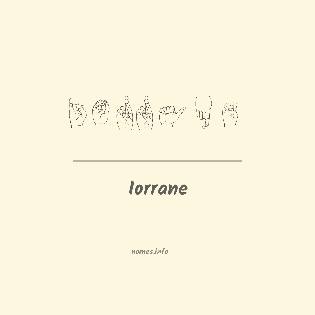 Iorrane em Libras