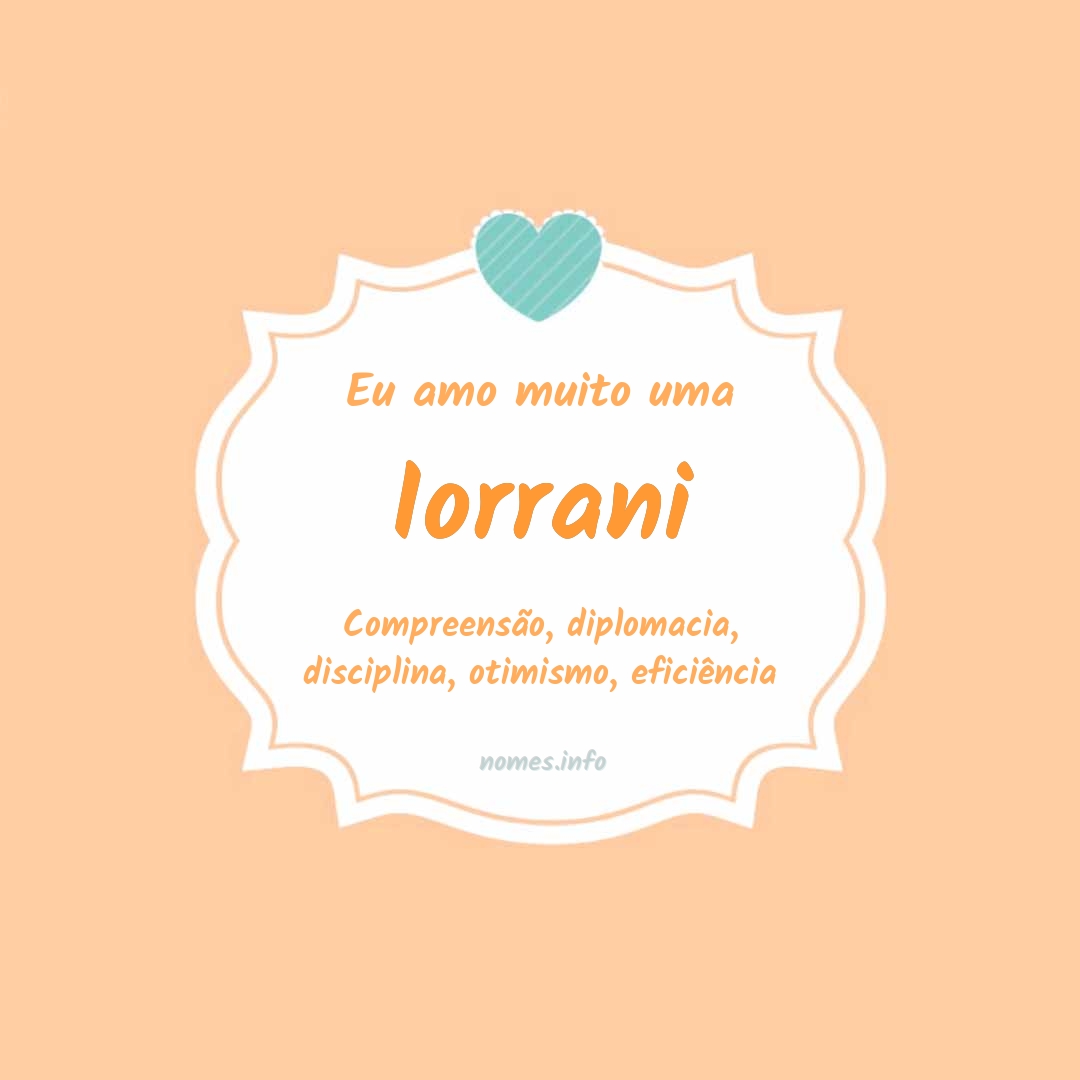 Eu amo muito Iorrani