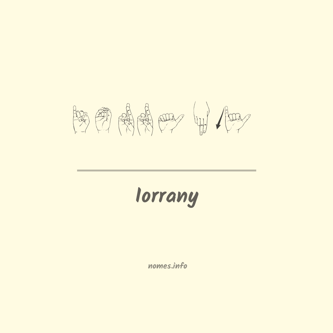 Iorrany em Libras