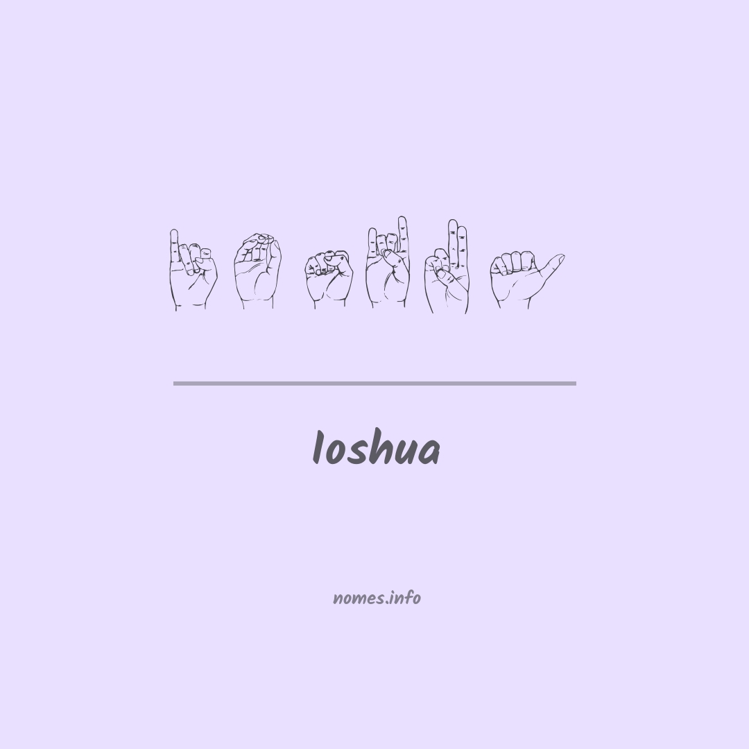 Ioshua em Libras
