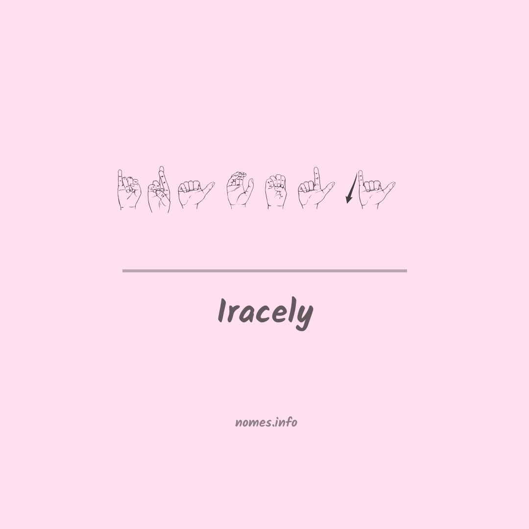 Iracely em Libras