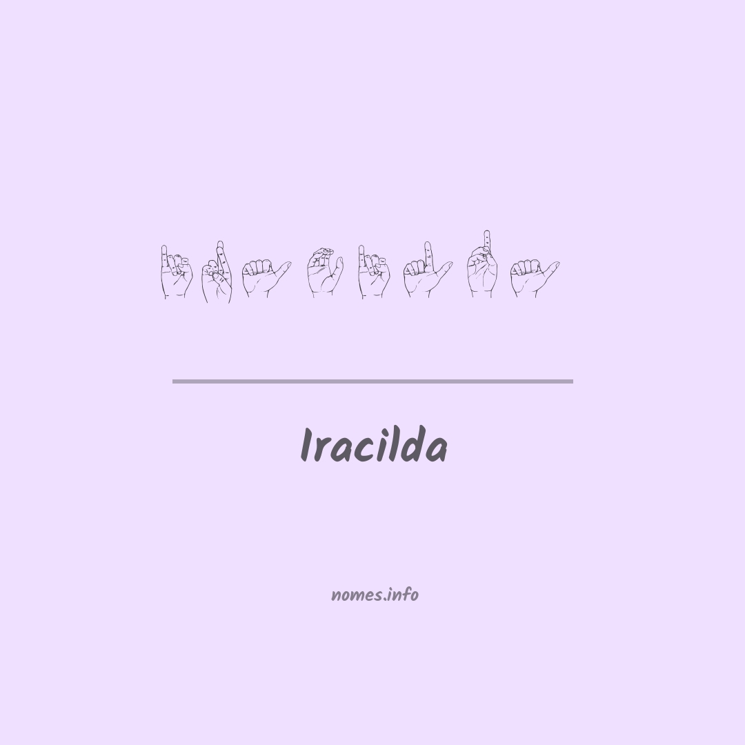 Iracilda em Libras