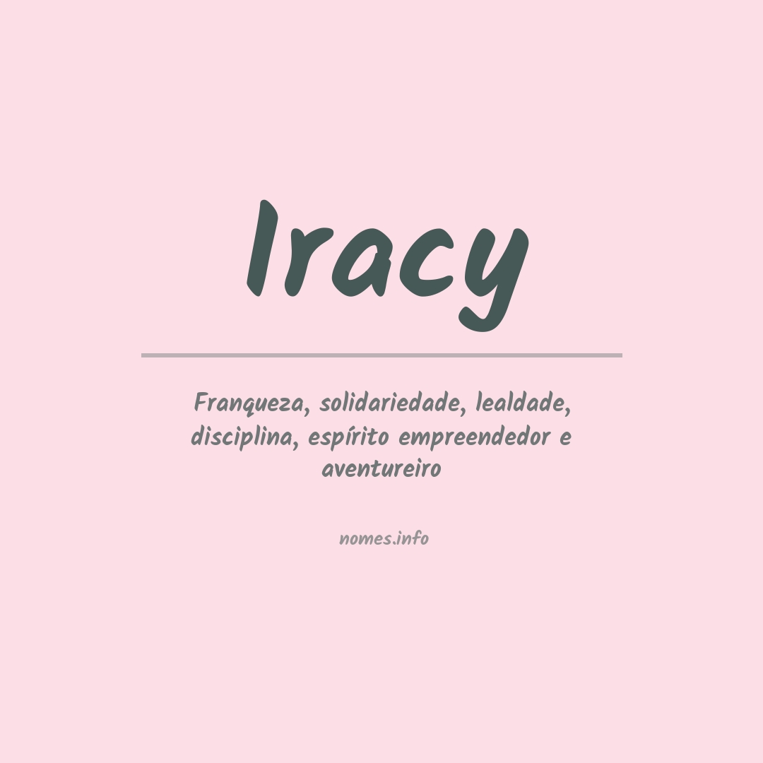 Significado do nome Iracy