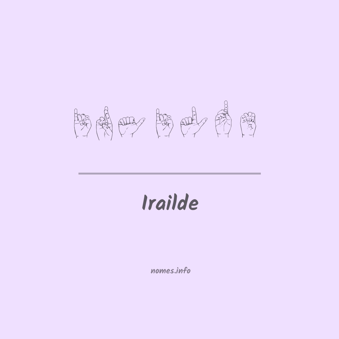 Irailde em Libras
