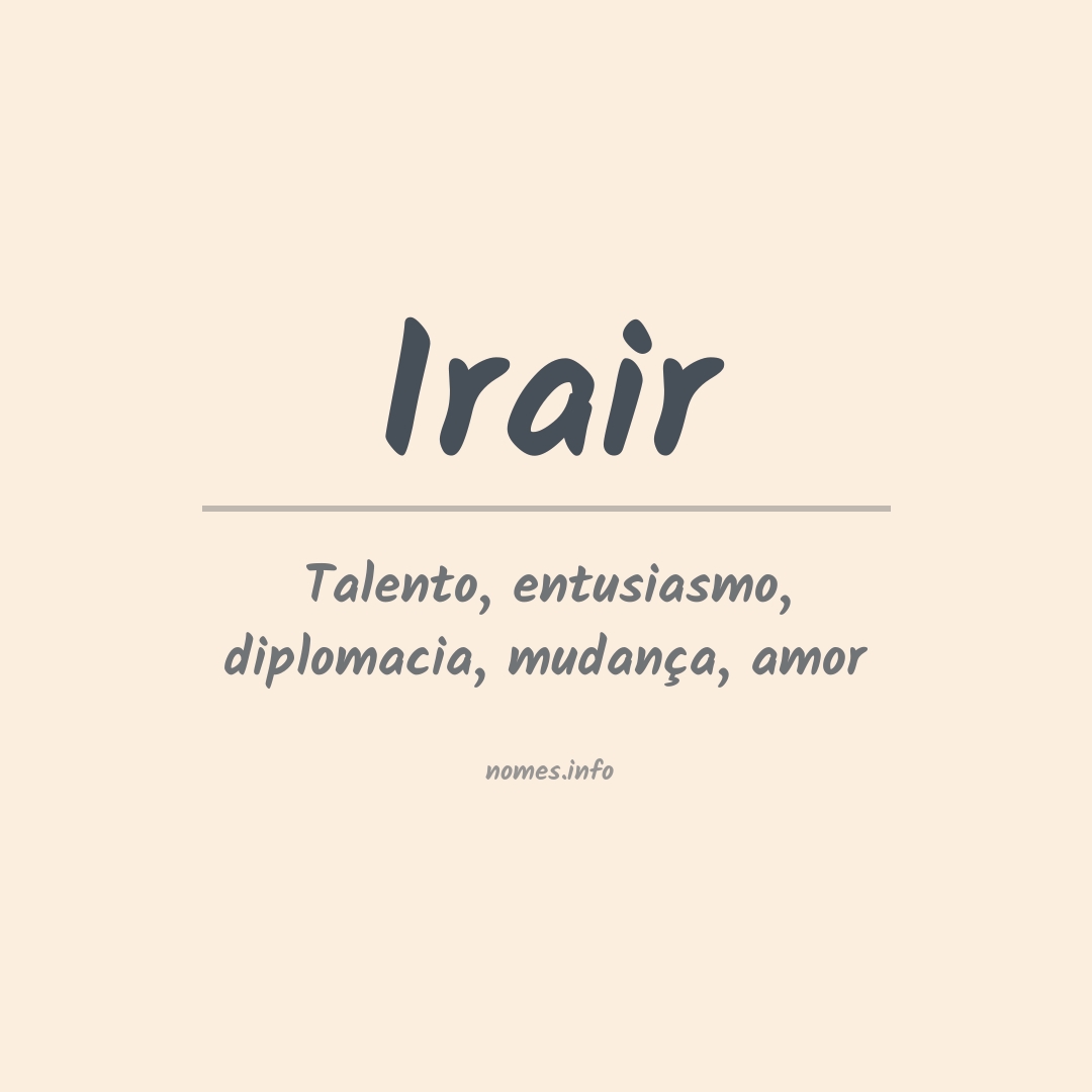 Significado do nome Irair