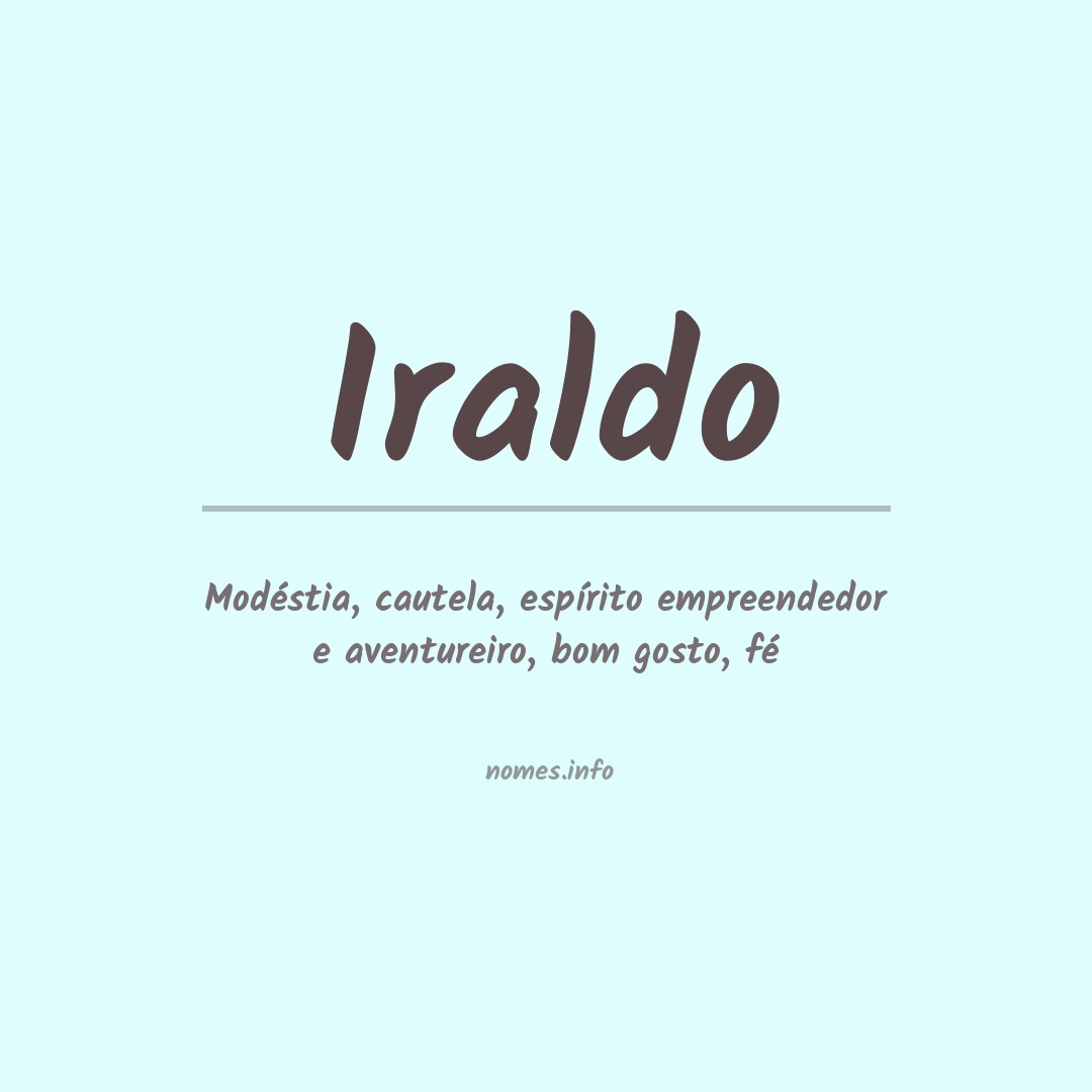 Significado do nome Iraldo