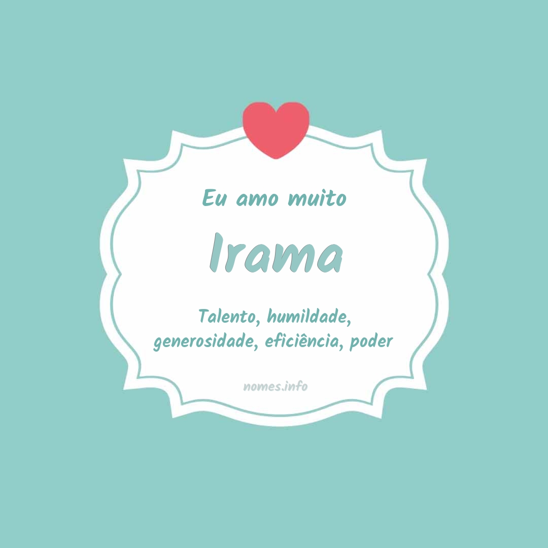 Eu amo muito Irama