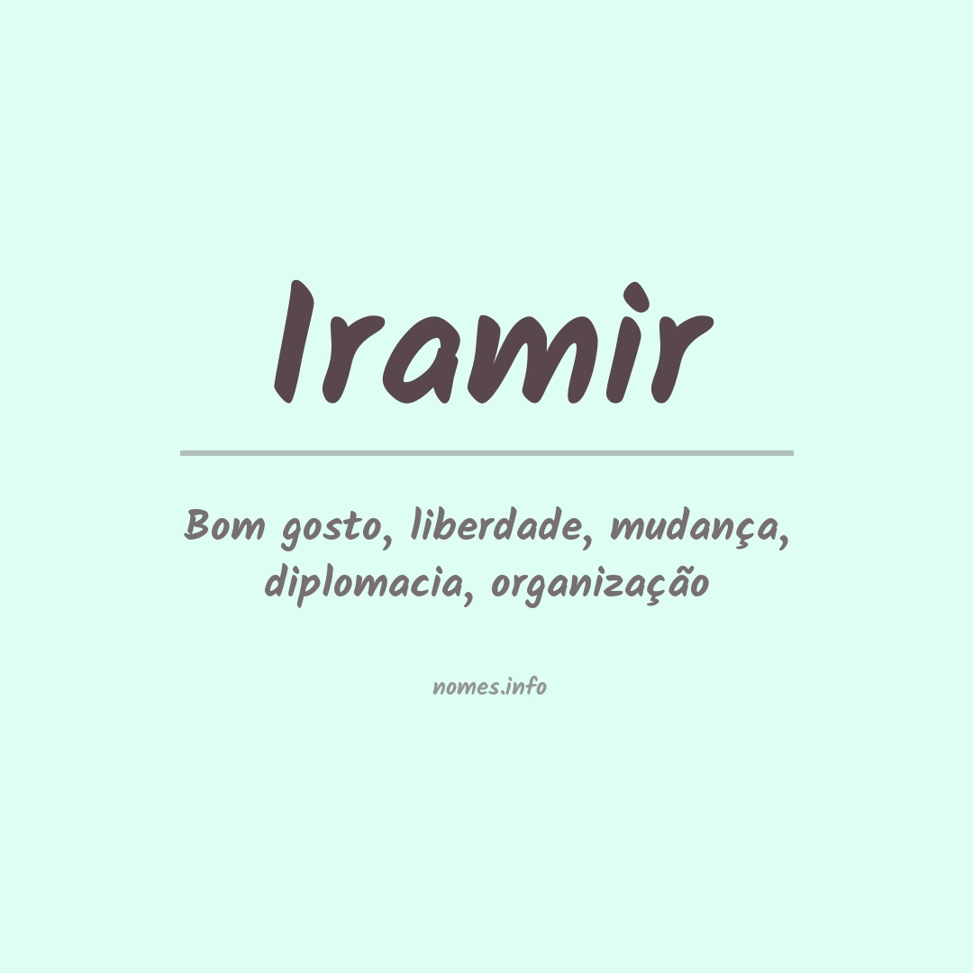 Significado do nome Iramir
