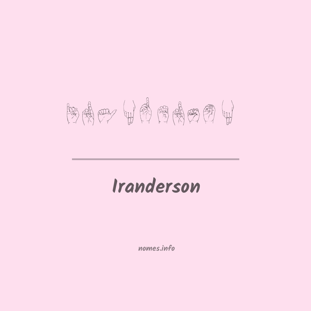 Iranderson em Libras
