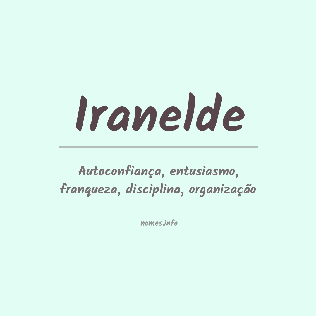 Significado do nome Iranelde