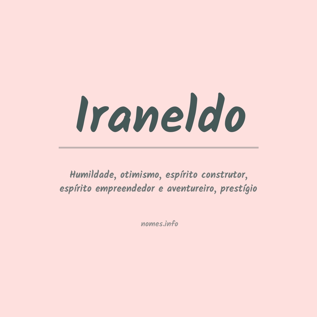 Significado do nome Iraneldo