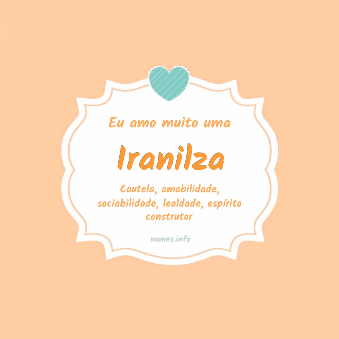 Eu amo muito Iranilza