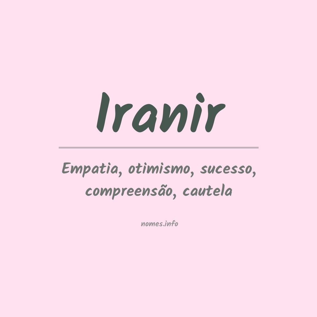 Significado do nome Iranir
