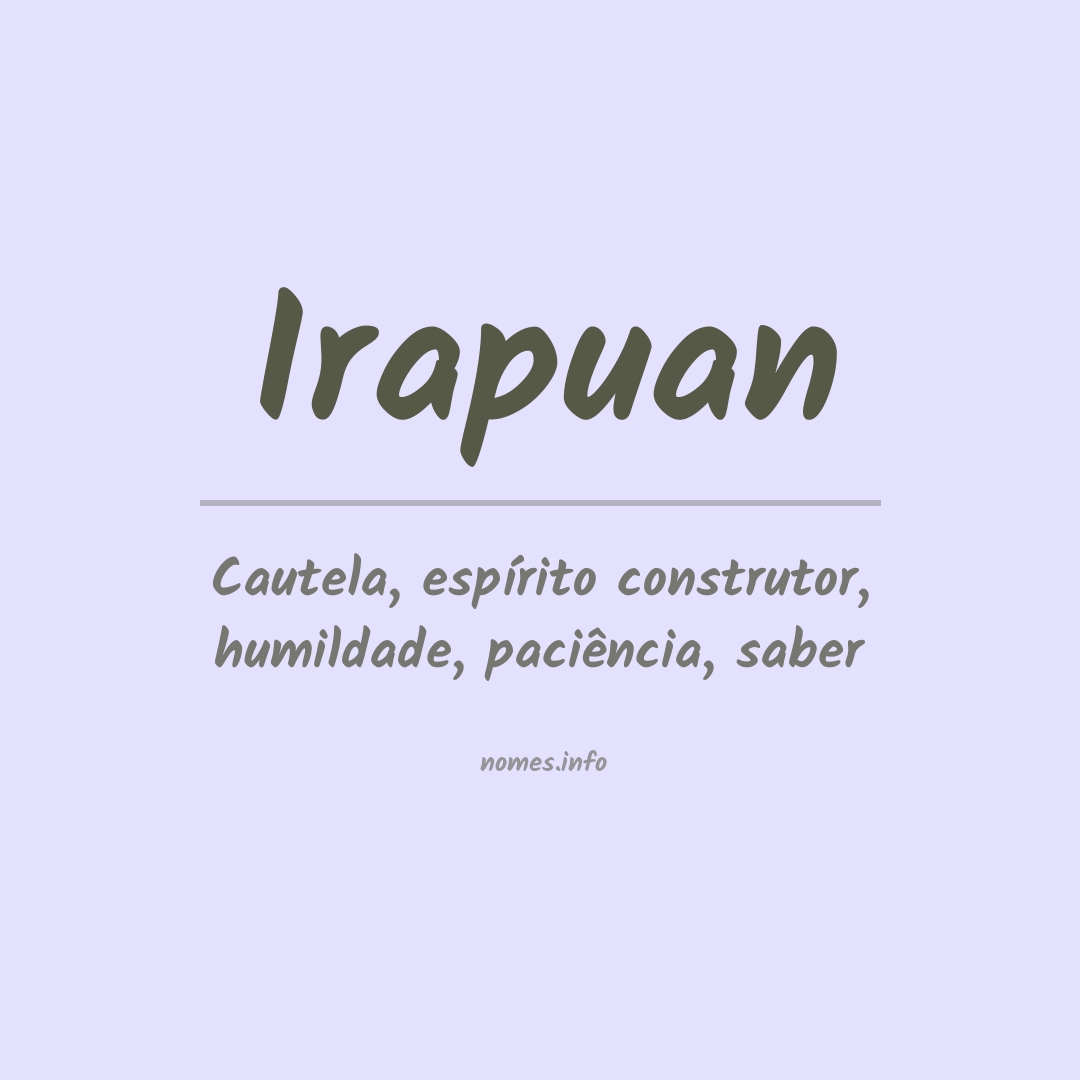 Significado do nome Irapuan