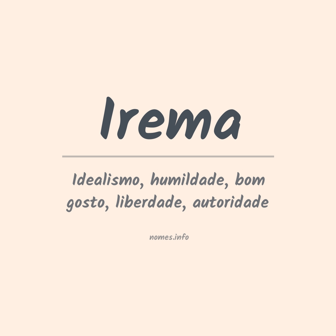 Significado do nome Irema