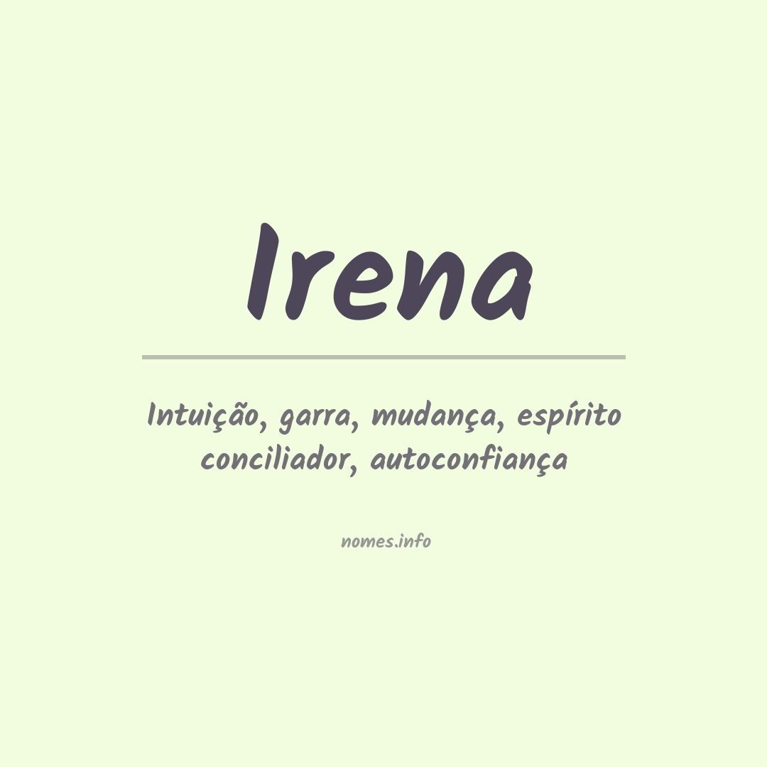 Significado do nome Irena