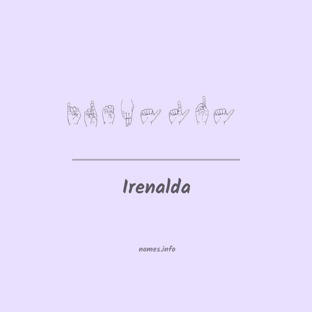 Irenalda em Libras