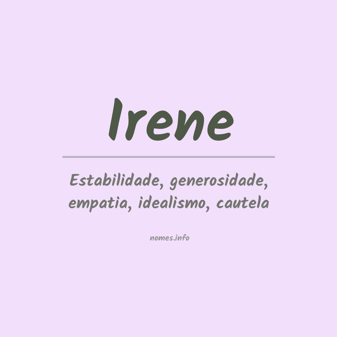 Significado do nome Irene