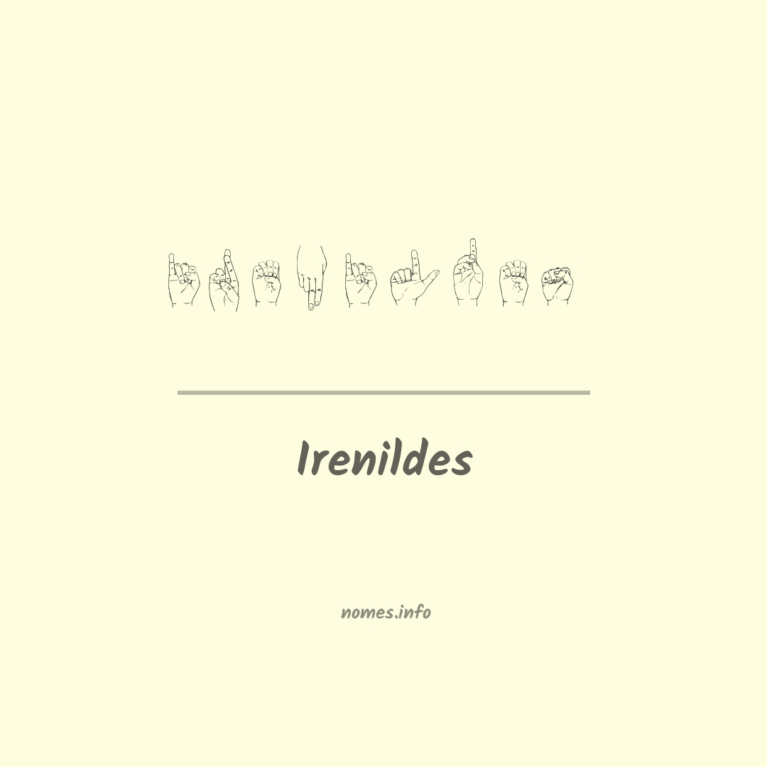 Irenildes em Libras