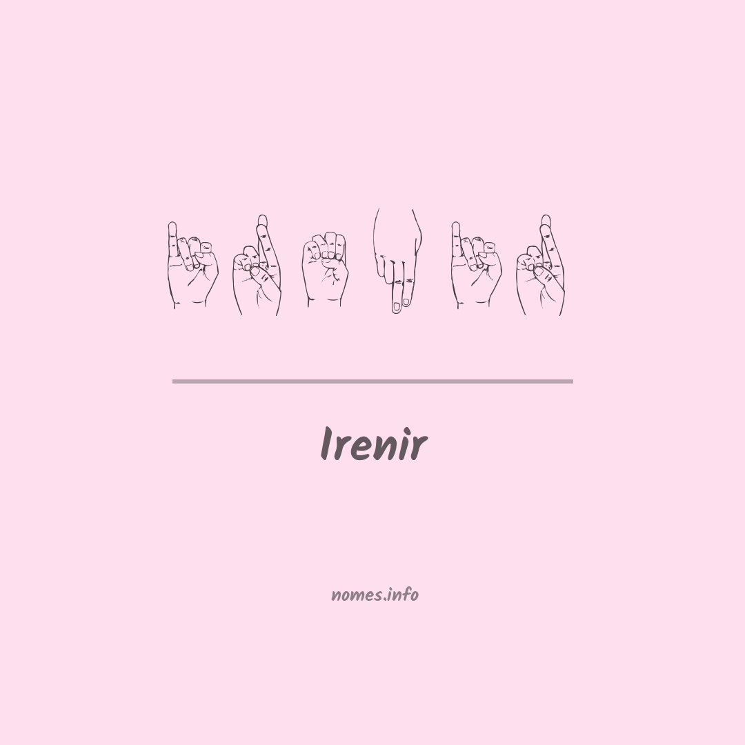 Irenir em Libras