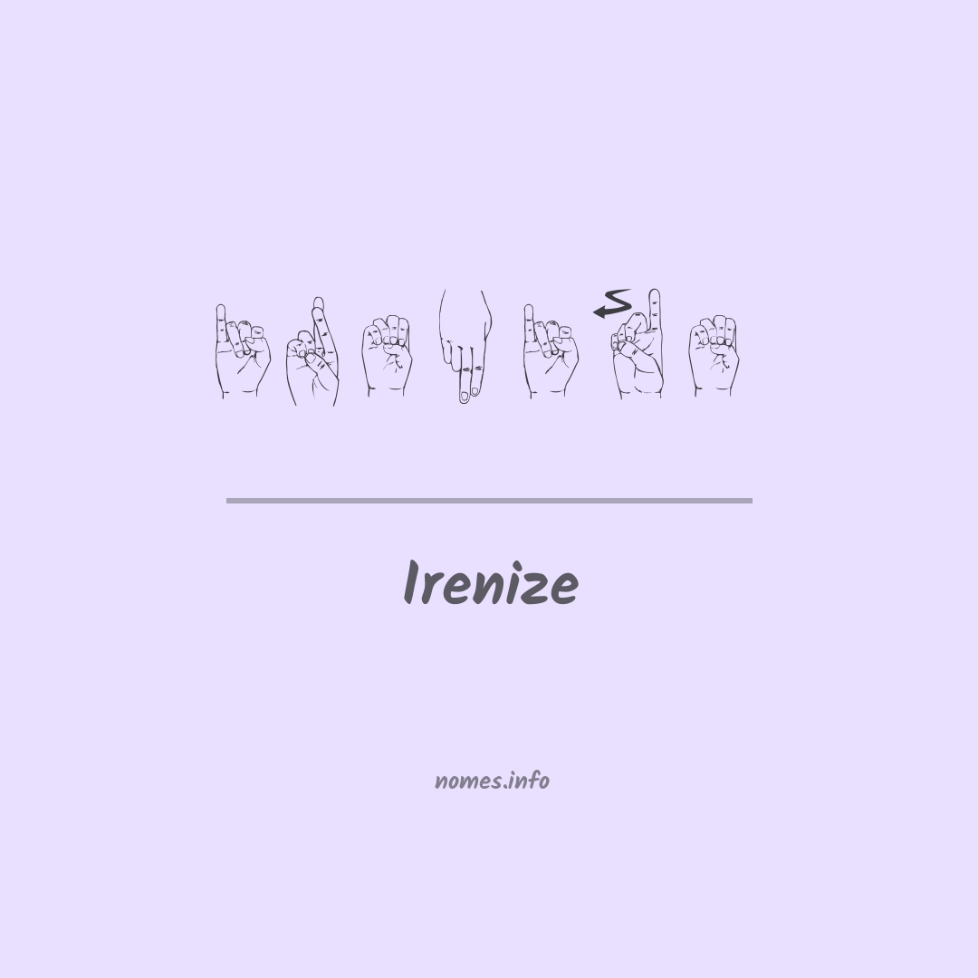 Irenize em Libras
