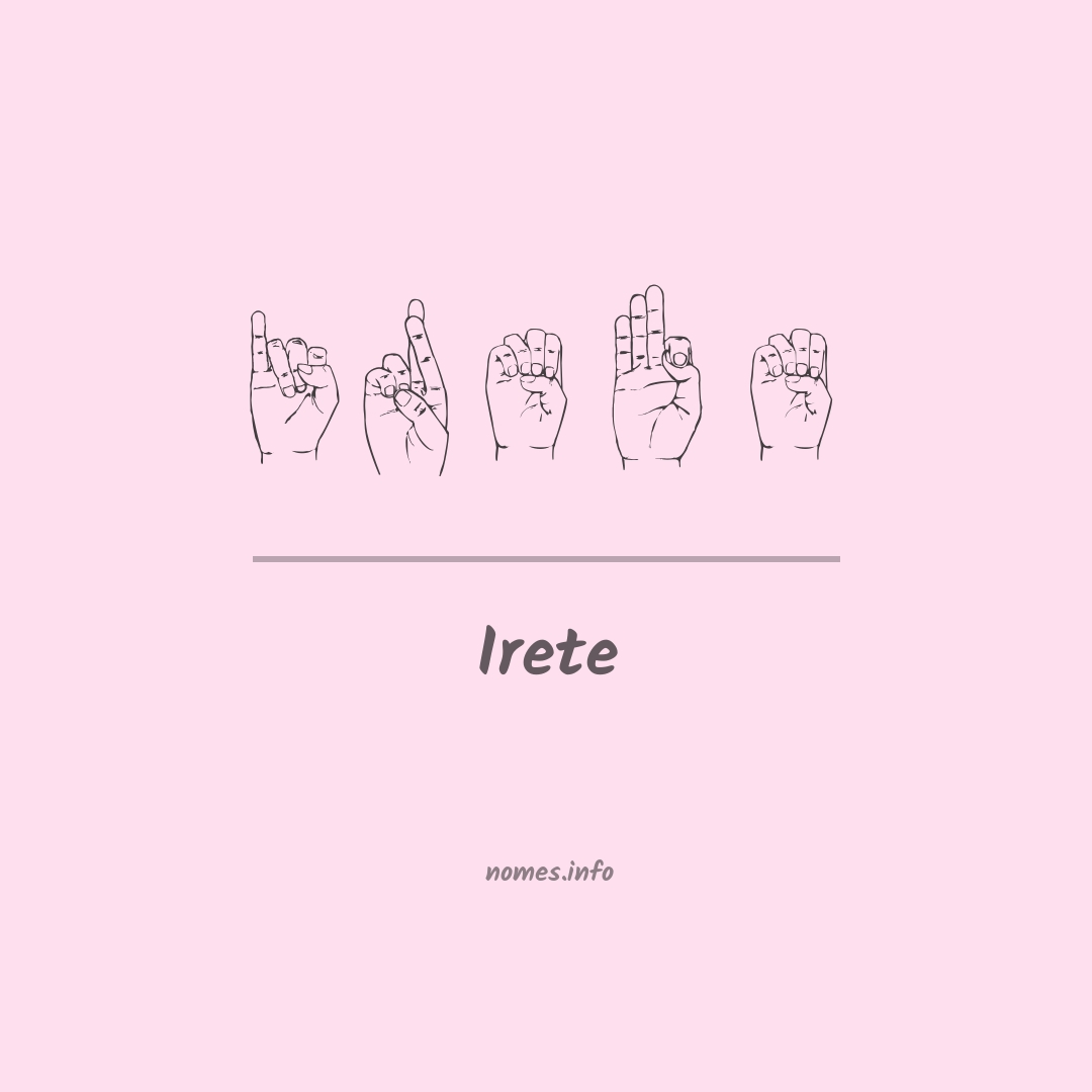 Irete em Libras