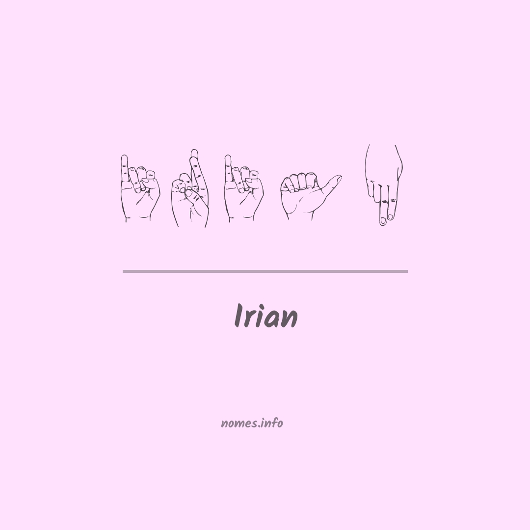Irian em Libras