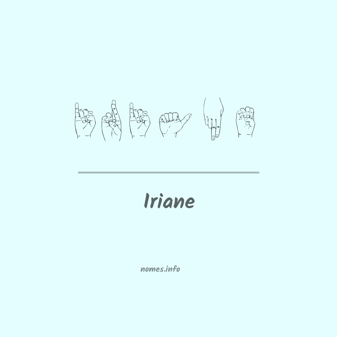 Iriane em Libras
