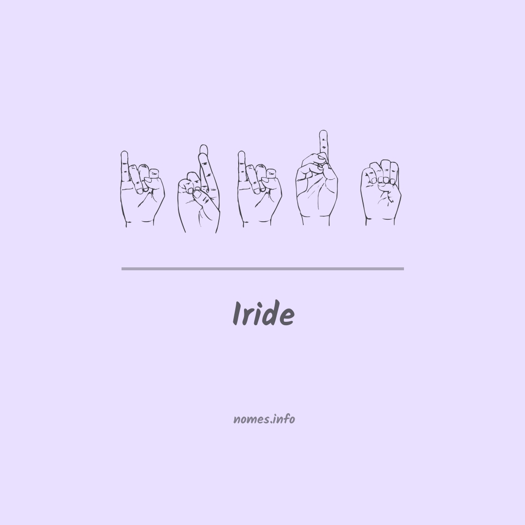 Iride em Libras