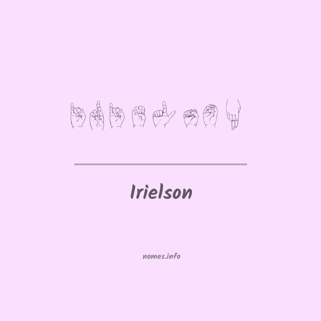 Irielson em Libras