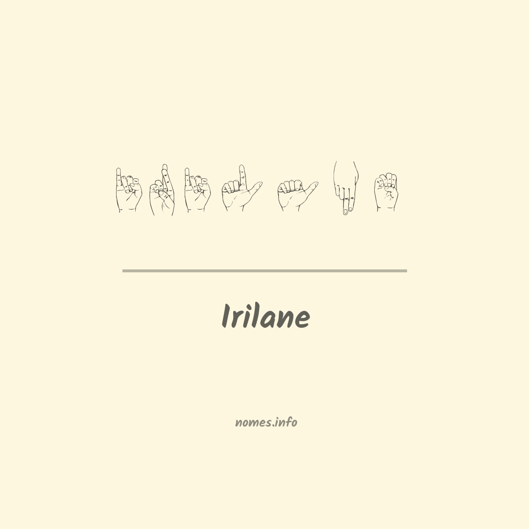 Irilane em Libras