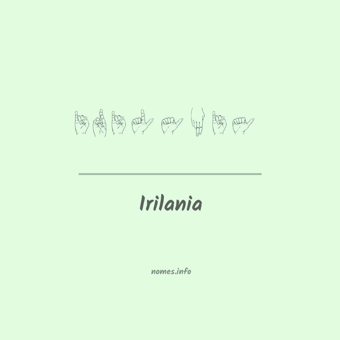 Irilania em Libras