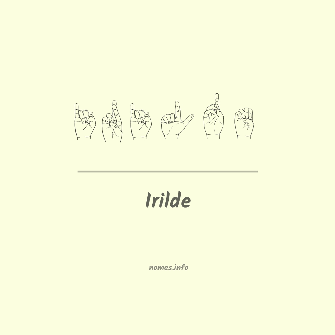 Irilde em Libras
