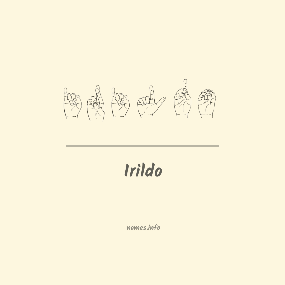 Irildo em Libras