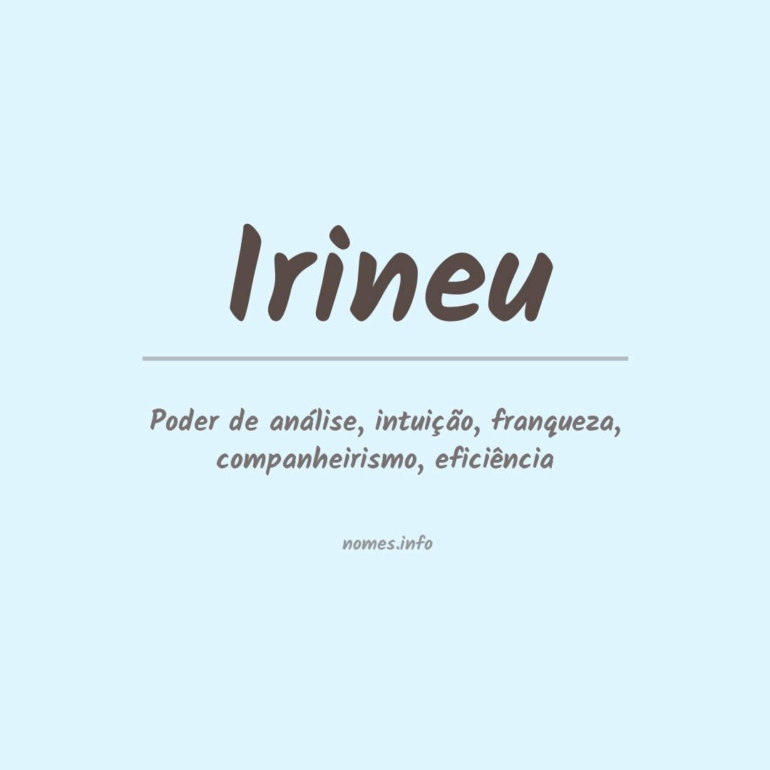 Significado do nome Irineu