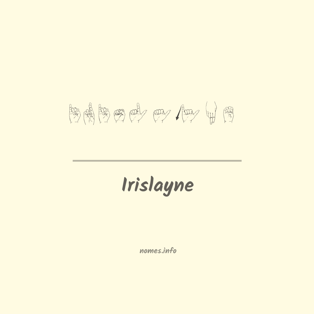 Irislayne em Libras